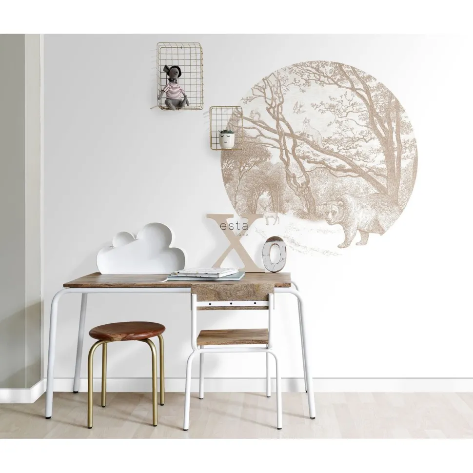 Sisustustarra Esta Forest Friends 159072, karhu, beige, eri kokoja