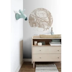Sisustustarra Esta Forest Friends 159072, karhu, beige, eri kokoja