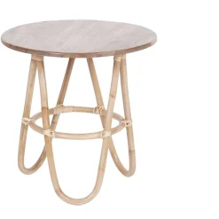 Sivupöytä Hillerstorp Sienna, Ø55cm, ruskea