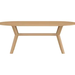 Soikea ruokapöytä Venture Home Kenya, 200x100cm, luonnollinen tiikki