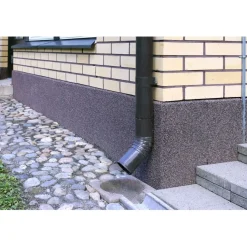 Sokkelieristelevyn ulkokulma Amperla Thermo eri kokoja tummanharmaa