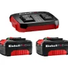 Starttipakkaus Einhell PXC 18V 2x40Ah + tuplalaturi