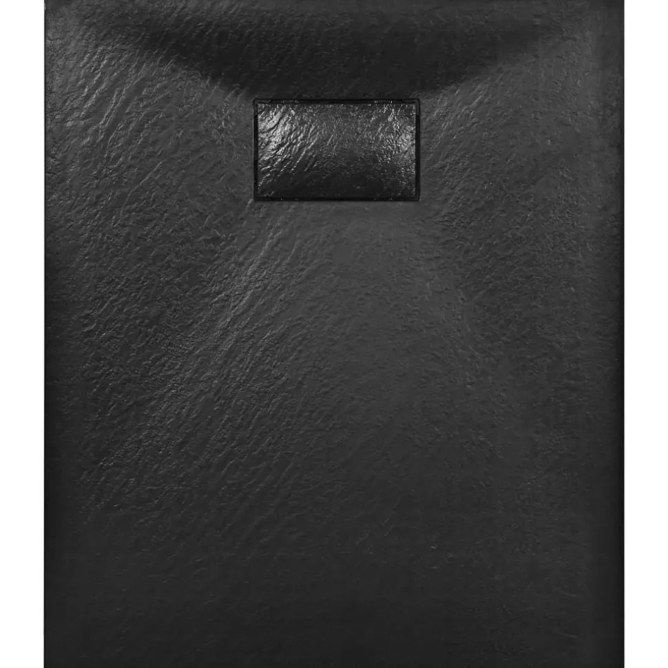 Suihkualusta 90x70 cm SMC musta