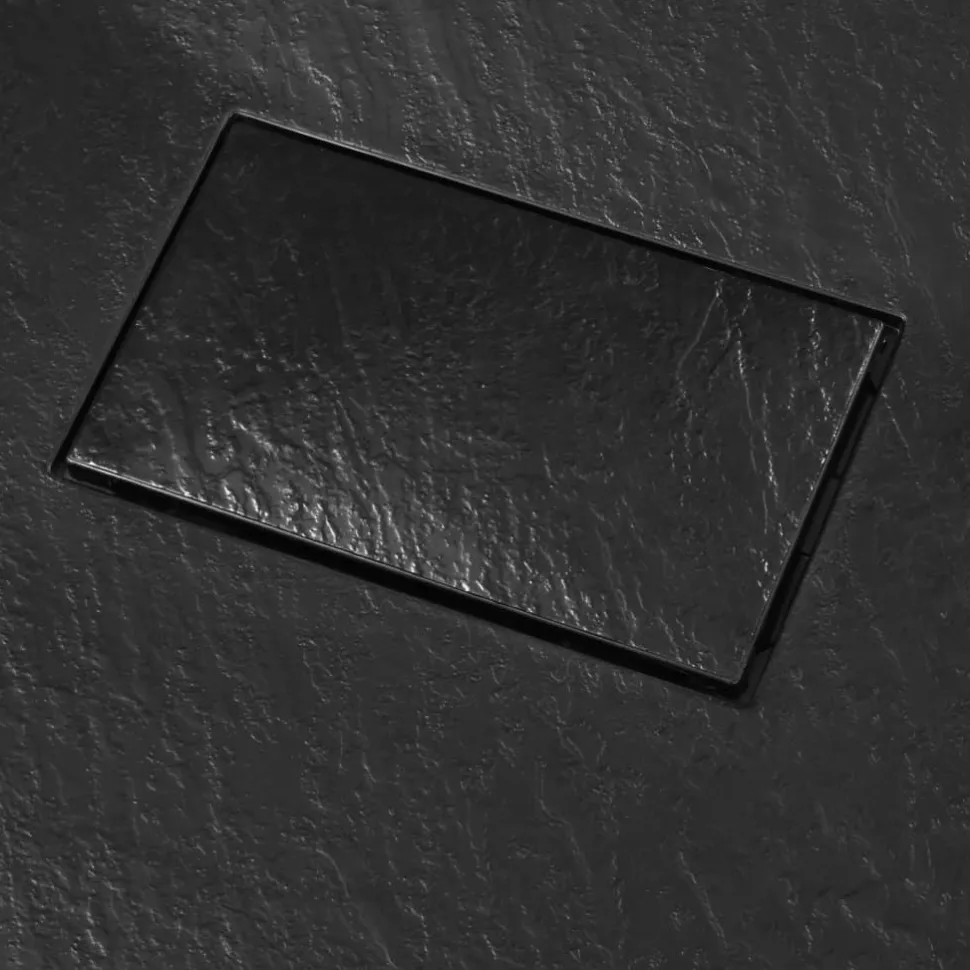 Suihkualusta 100x70 cm SMC musta
