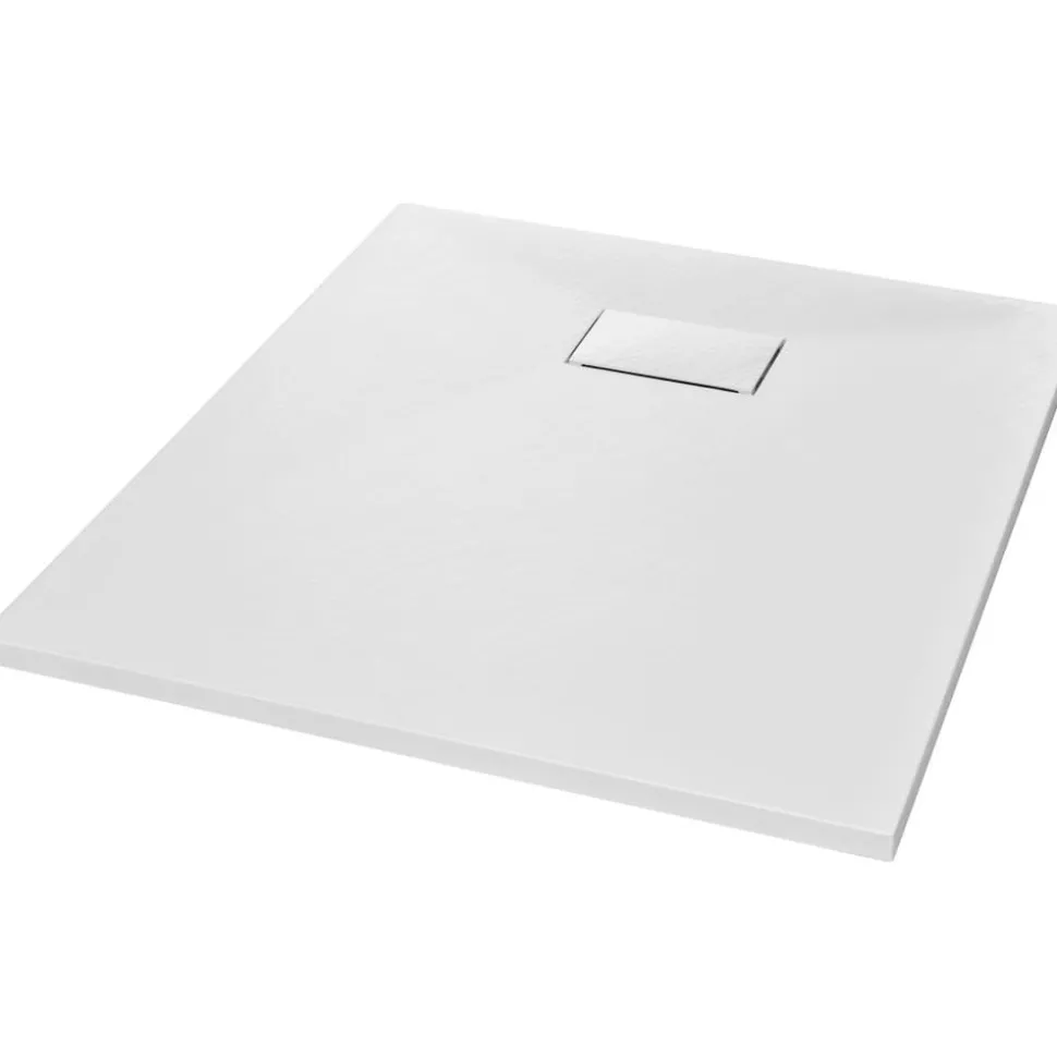Suihkualusta 90x70 cm SMC valkoinen