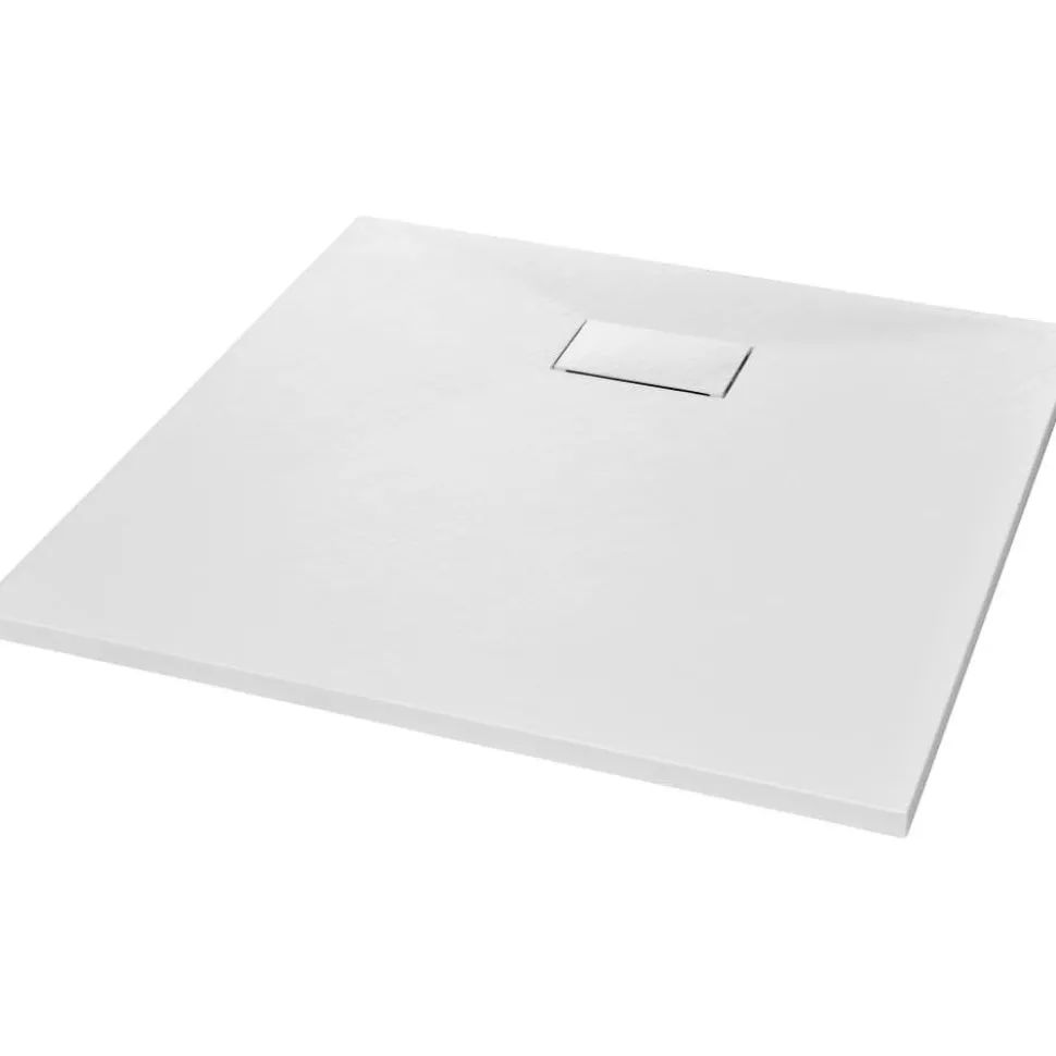 Suihkualusta 80x80 cm SMC valkoinen