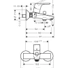 Suihkuhana Hansgrohe Focus juoksuputkella