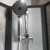 Suihkukaappi Bathlife Betrakta 900x900 mm kaareva musta kehys