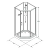 Suihkukaappi Bathlife Ideal Elegant 900 x 900 mm