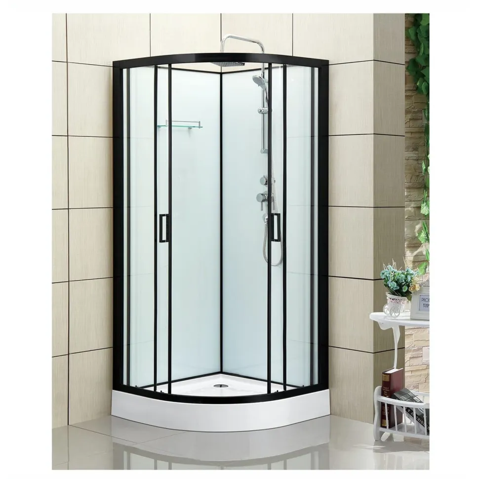 Suihkukaappi Bathlife Kyffe 800x800 mm musta