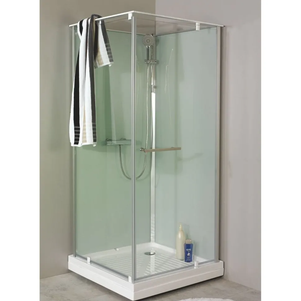 Suihkukaappi Noro Ocean 79C 700x900 mm valkoinen lasi
