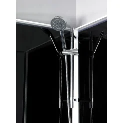 Suihkukaappi Noro Ocean 90C 900x900 mm musta lasi