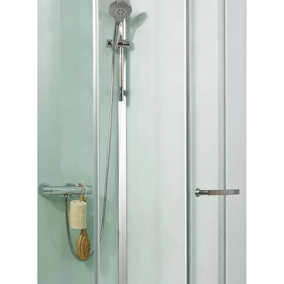 Suihkukaappi Noro Ocean 90R 900x900 mm valkoinen lasi