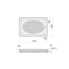 Suihkukulman allas Interia S0019-SET kivimassa 120x80cm valkoinen