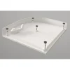 Suihkukulman allas Interia S0029-SET kivimassa 100x100cm valkoinen