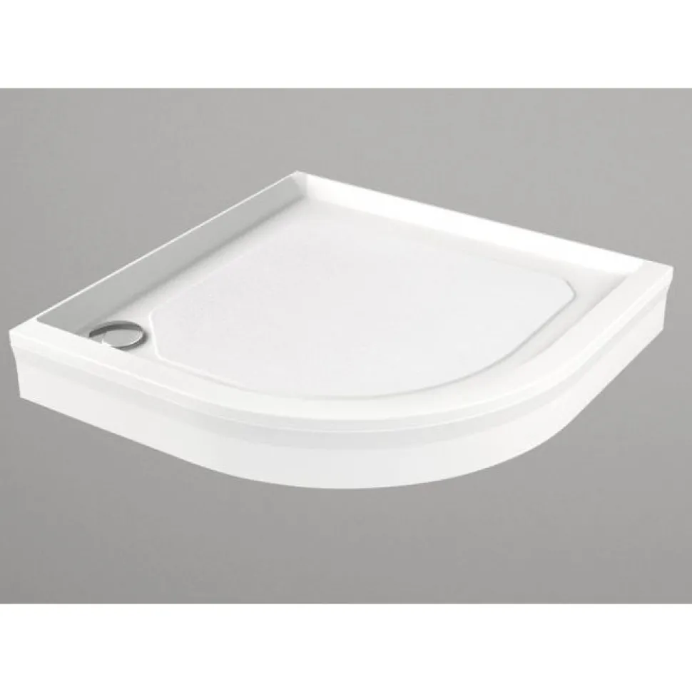Suihkukulman allas Interia S0029-SET kivimassa 100x100cm valkoinen