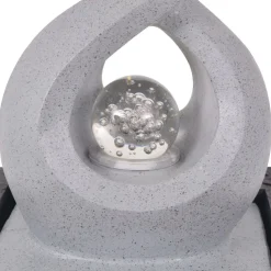 Suihkulähde led-valolla sisäkäyttöön polyresiini