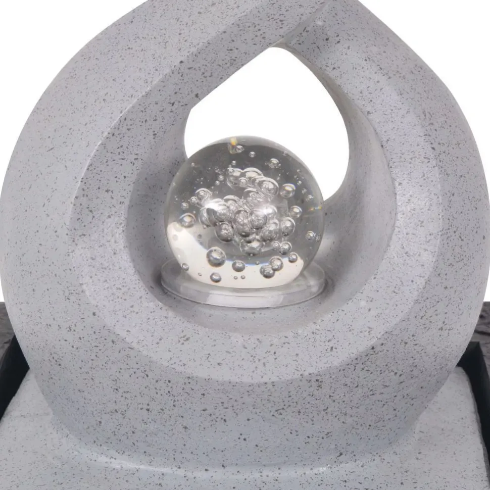 Suihkulähde led-valolla sisäkäyttöön polyresiini