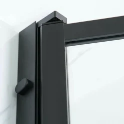 Suihkuovi Bathlife Profil 1000x2000 mm kirkas lasi musta