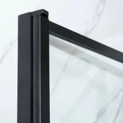 Suihkuovi Bathlife Profil 900x2000 mm kirkas lasi musta