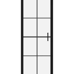 Suihkuovi karkaistu lasi 81x195 cm musta