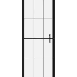 Suihkuovi karkaistu lasi 81x195cm musta