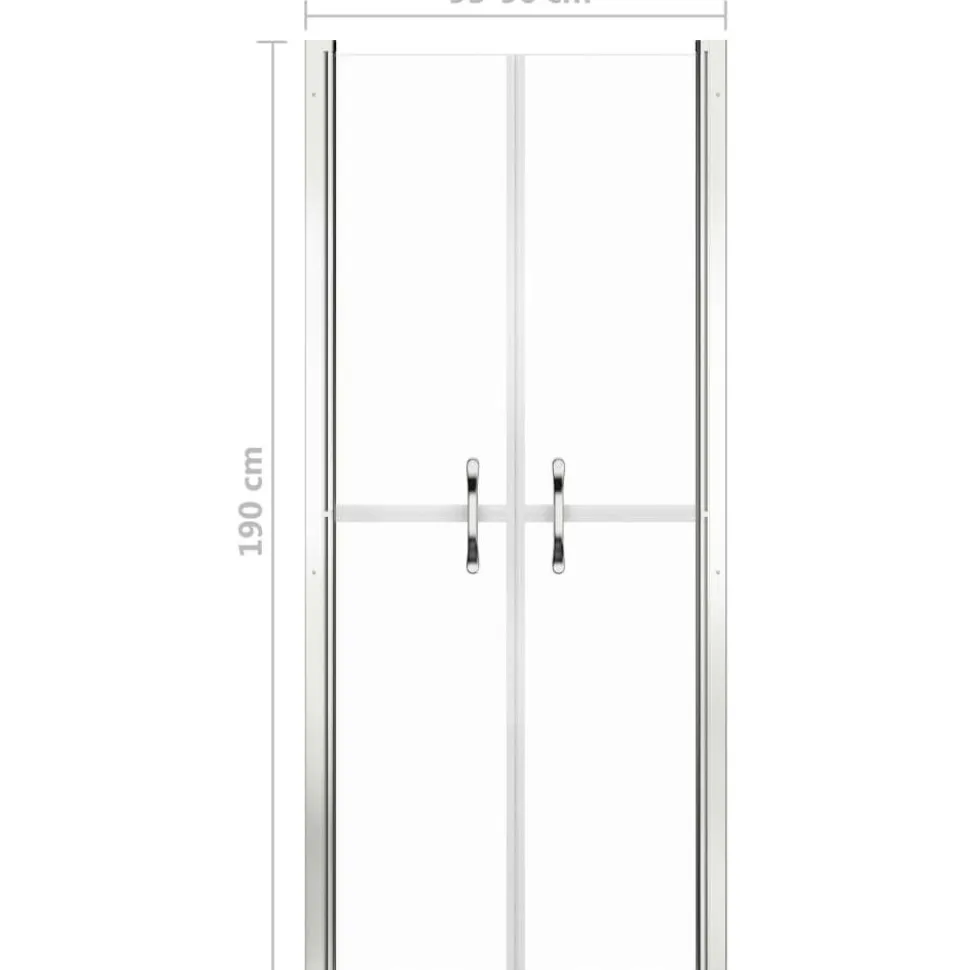 Suihkuovi kirkas ESG 96x190 cm