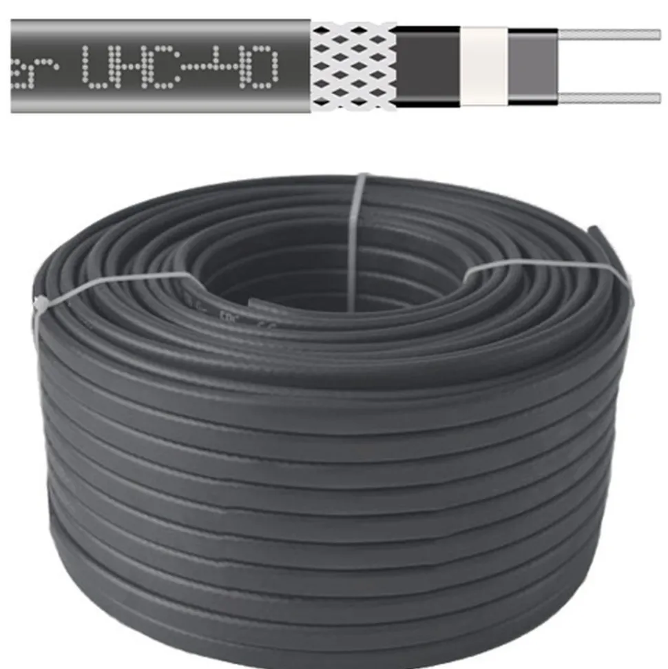 Sulanapitokaapeli itsesäätyvä Grand Meyer UHC‑40, 40 W/m, 100m, musta
