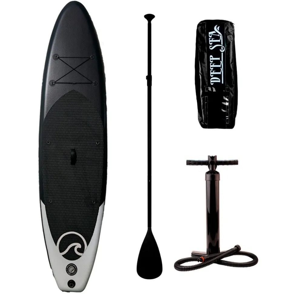 SUP-lautasetti Deep Sea Pro ilmatäytteinen 300 cm 15 PSI musta