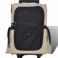 Taitettava lemmikkikärry, monikäyttöinen, beige