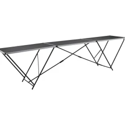 Taittuva tapetointipöytä mdf ja alumiini 300x60x78 cm