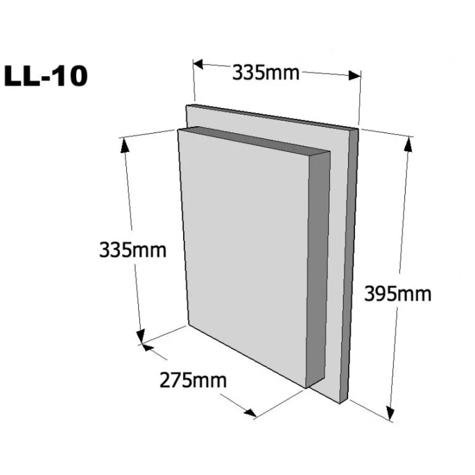 Takkaluukku Suora 335 x 395mm eri värivaihtoehtoja