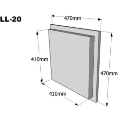 Takkaluukku Suora 470 x 470mm eri värivaihtoehtoja