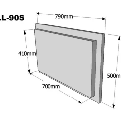 Takkaluukku Tapani Puosi 700x410mm eri värivaihtoehtoja