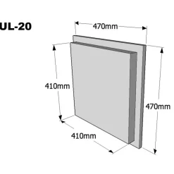 Takkaluukku Umpi 470 x 470mm eri värivaihtoehtoja