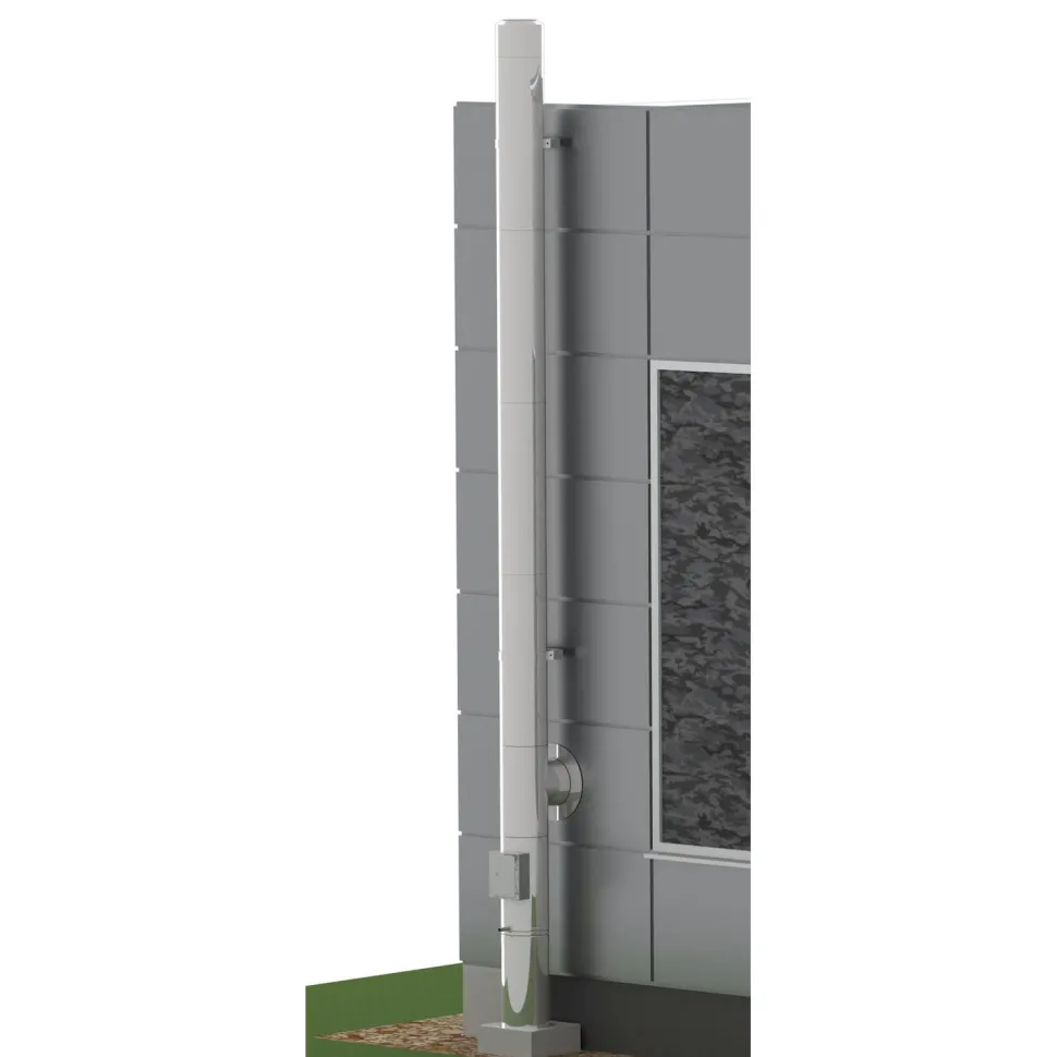 Takkapiippupaketti Jeremias Vision Ø200/3000 mm musta