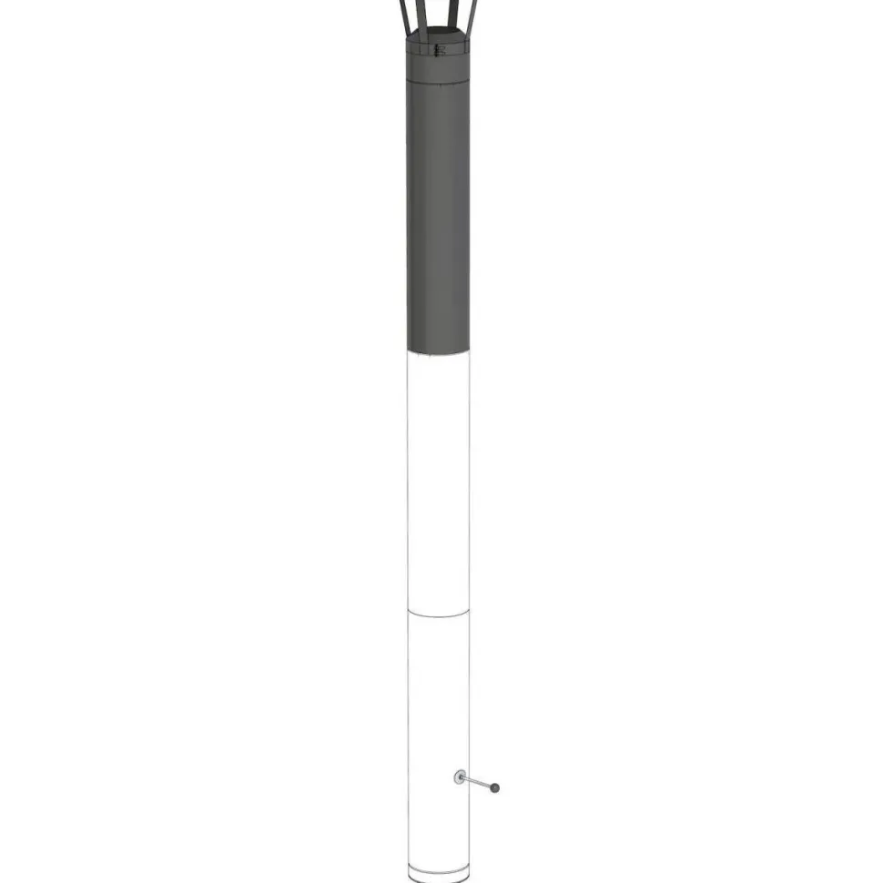 Takkapiippupaketti Jeremias Vision Ø200/3000 mm musta