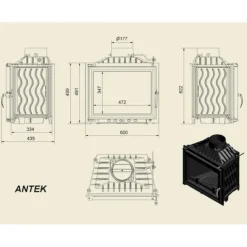 Takkasydän Kratki Antek 10 kW
