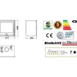 Takkasydän Panadero Hogar HS EcoDesign, 7.1 kW