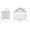 Takkasydän Selenic 700 hormiventtiilillä, 10 kW, harmaa/malmi, 125 kg