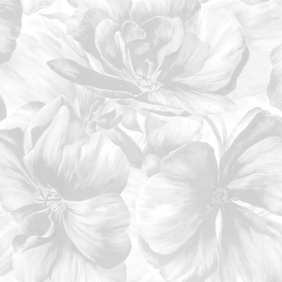 Tapetti Decor Maison Belle 5339-1, non-woven, ruusu, romanttinen, vaalea/harmaa