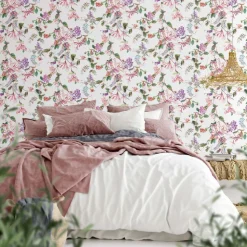 Tapetti Flora köynnös, vinyylipinta, eri värejä