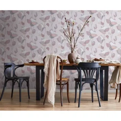 Tapetti Flora Lily, vinyylipinta, eri värejä