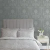 Tapetti Laura Ashley 113383 Josette Steel, maalaisromanttinen, harmaa