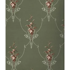 Tapetti Sandudd Isoäidin aikaan 4833-3, non-woven, maalaisromanttinen, vihreä/ruskea