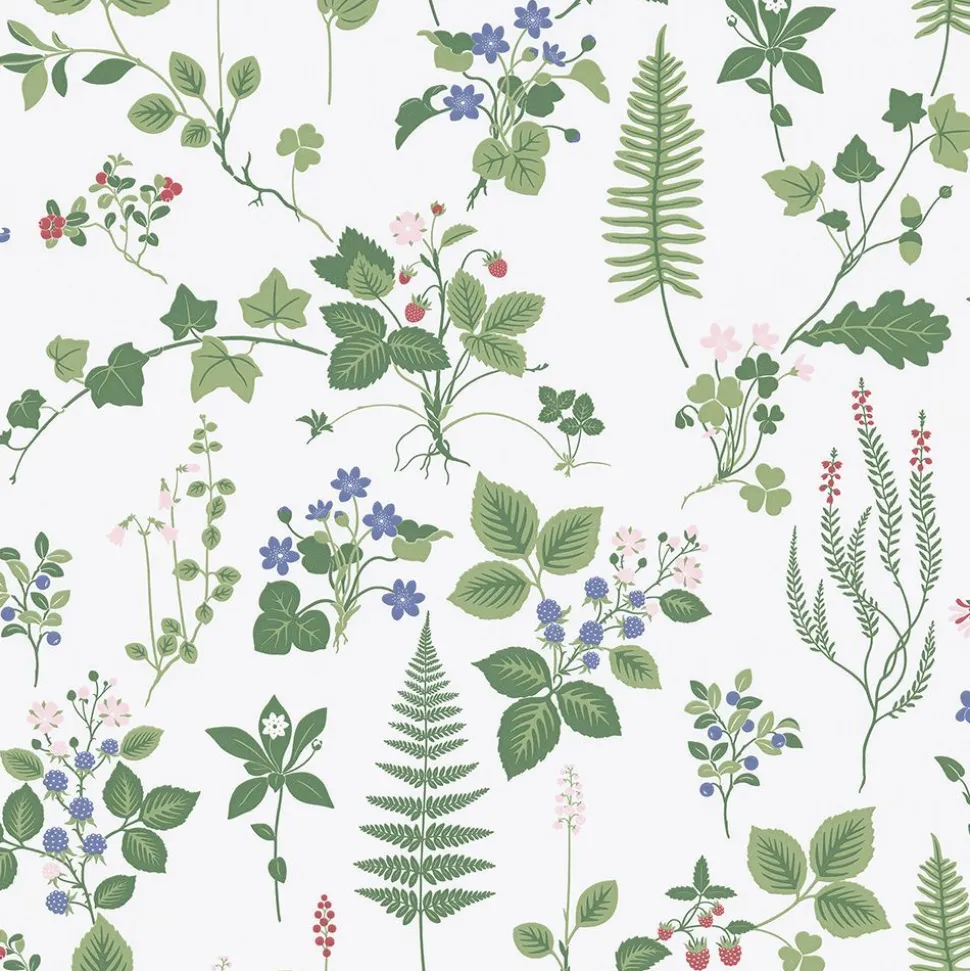 Tapetti Sandudd Metsäpolku 5259-3, 0,53x11,2m, non-woven, romanttinen, vihreä