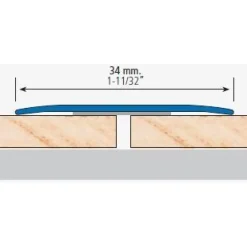 Tasolista Euroshrink alumiini 290a, 34mm x 1m, itseliimautuva, eri värejä