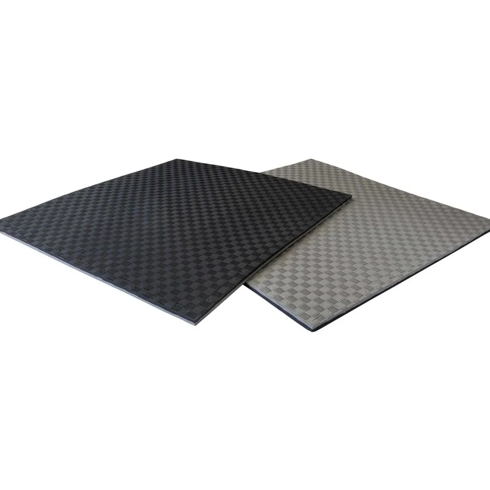 Tatamimatto React, 100x100x2 cm, musta/harmaa