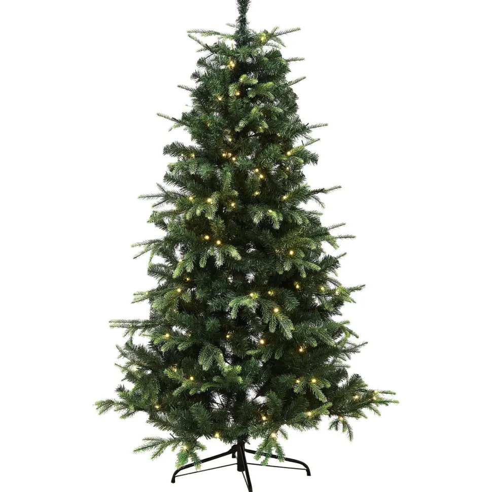 Tekojoulukuusi Nordic Winter Viga 140cm PE/PVC LED-valoilla
