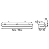 Teollisuusvalaisin Airam Led Runko 1272  mm IP66 max. 2X20W